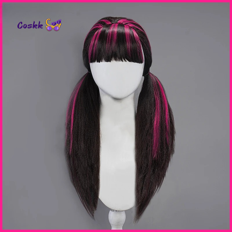 Anime Cosplay Wig Heat Resistant - Perruque de cosplay Draculauraa, cheveux longs