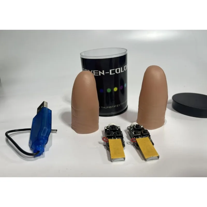 Thumb Tip Magic Trick Set - Ensemble de Paires de Lumières LED