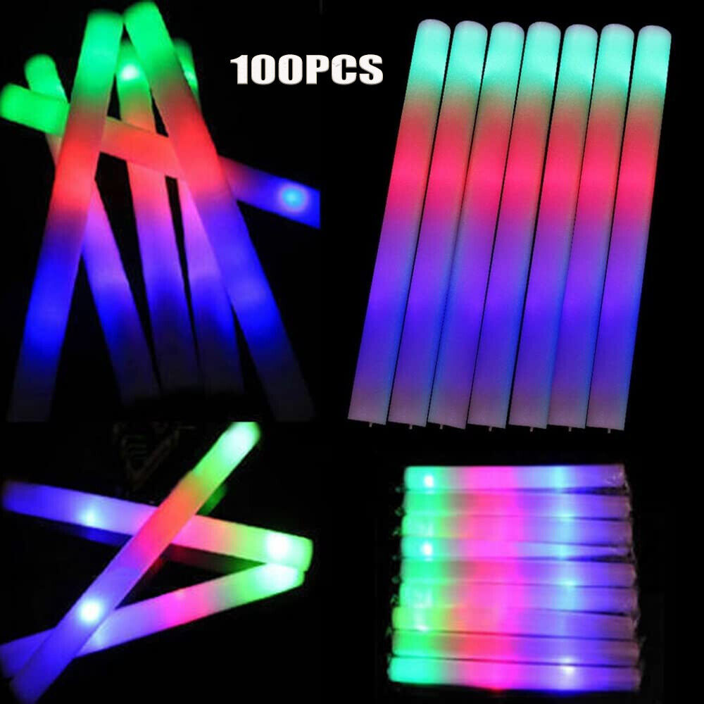 Flashing Led Foam Sticks Party - Bâtons lumineux en mousse LED, lot