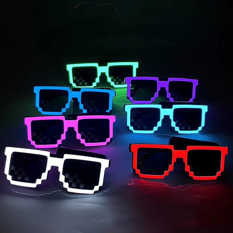 Glow In The Dark Party Glasses - Lunettes lumineuses LED sans fil, Pixel,