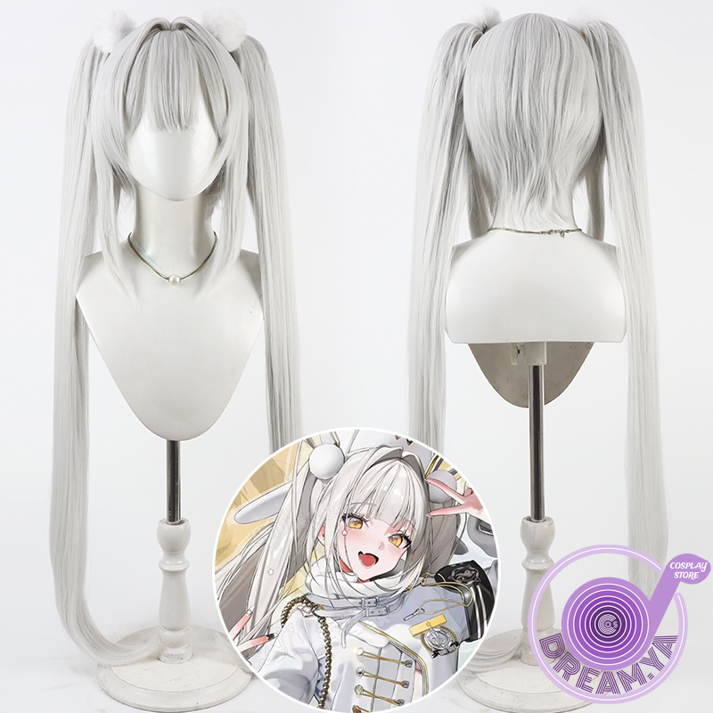 Anime Cosplay Wig Heat Resistant - Perruque de Cosplay Blanc Nikke déesse