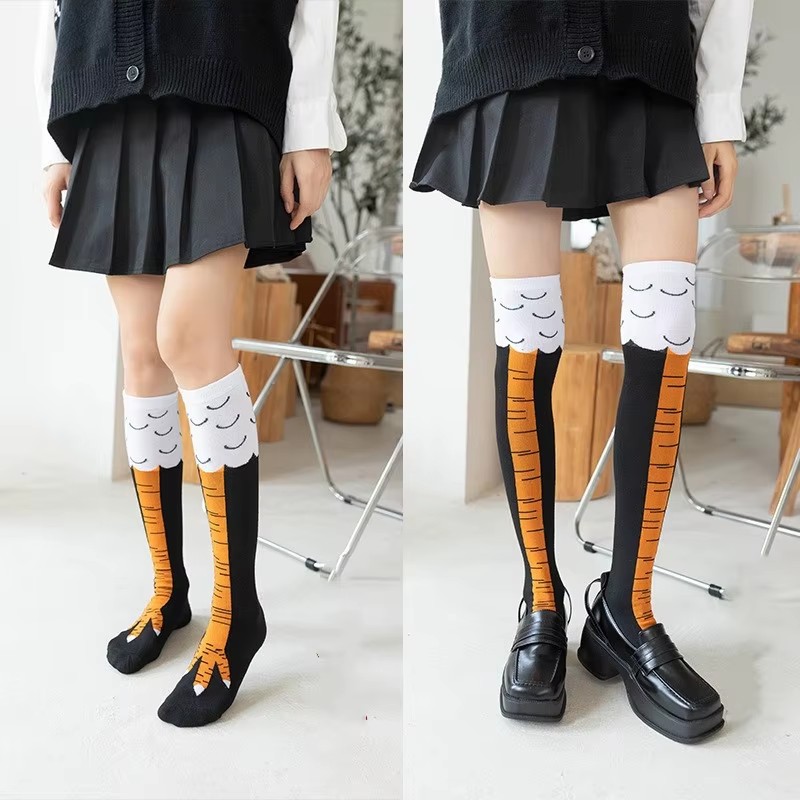 Funny Chicken Leg Socks - 1/2/3 pièces drôle patte de poulet