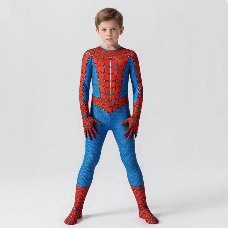 Spiderman Jumpsuit Kids - Costume de super-héros unisexe pour enfants,