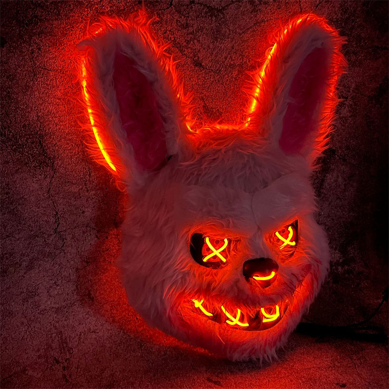 Led Purge Mask Halloween - Masque de lapin mascarade LED lapin