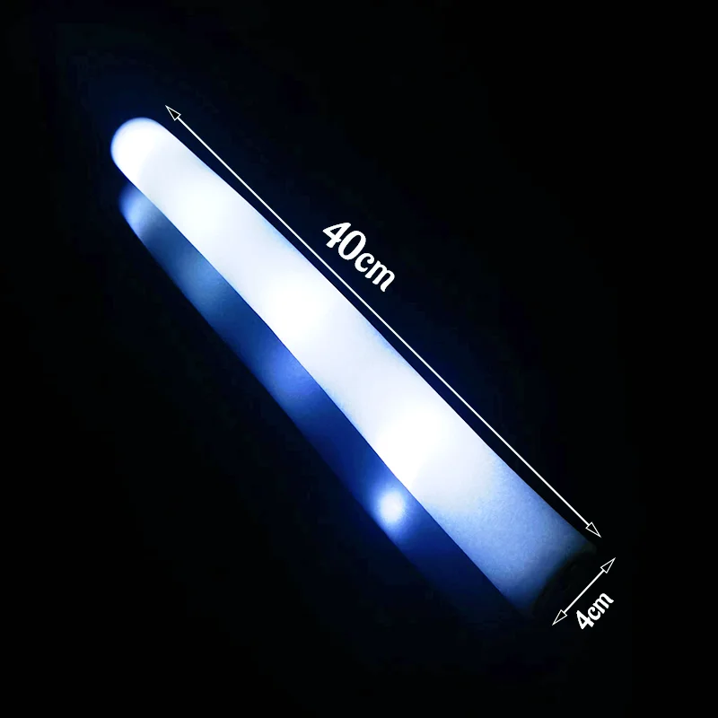 Bâtons lumineux en mousse blan - Flashing Led Foam Sticks Party avis et prix