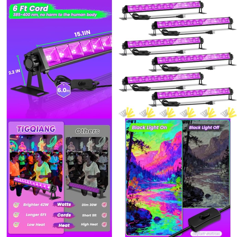 Pack de 4 barres lumineuses LE - Party Supplies avis et prix