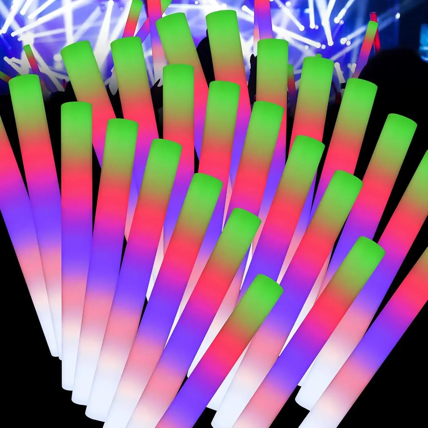 1Z-50PCS Bâtonnets lumineux en - Flashing Led Foam Sticks Party avis et prix