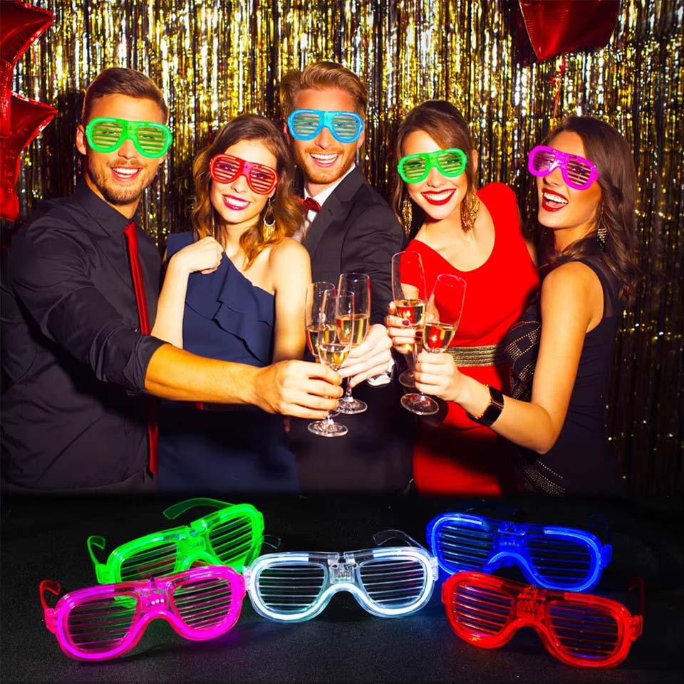 Lunettes LED lumineuses, 5 à 5 - Glow In The Dark Party Glasses avis et prix