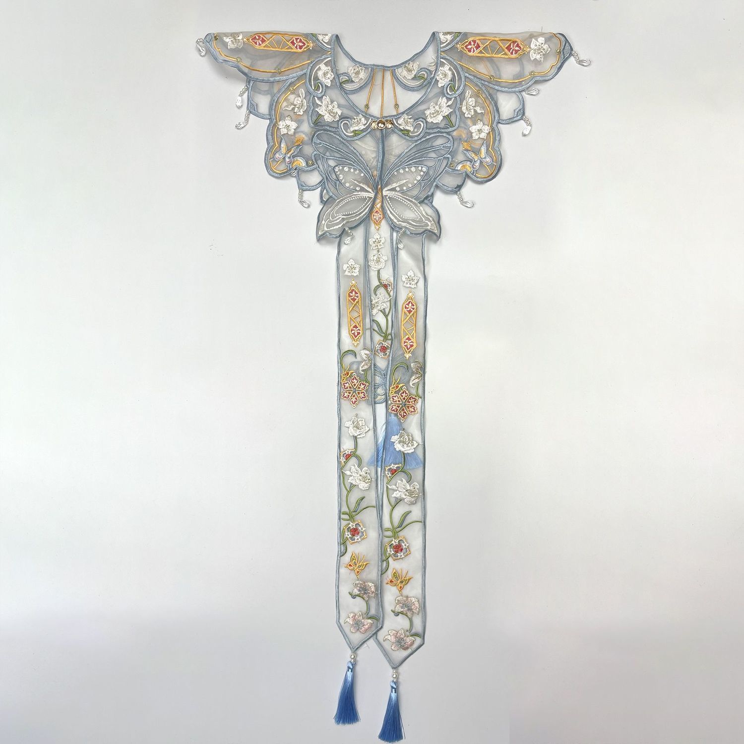 Écharpe à franges avec broderi - Costumes avis et prix
