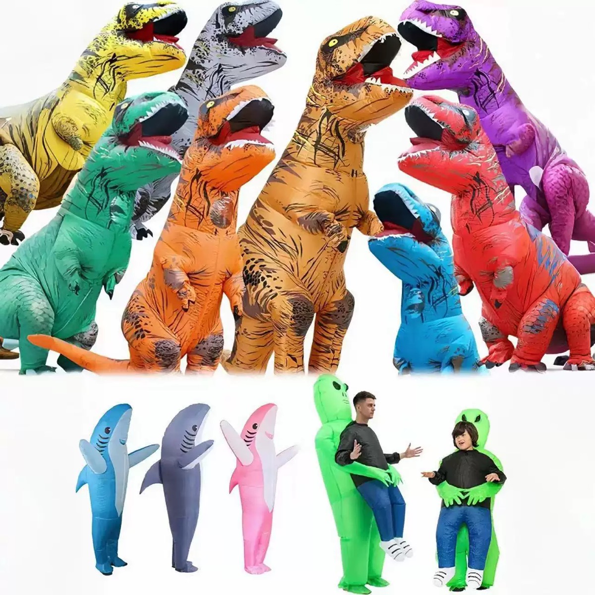 Costume gonflable de T-Rex pou - Inflatable Dinosaur Costume Adult avis et prix