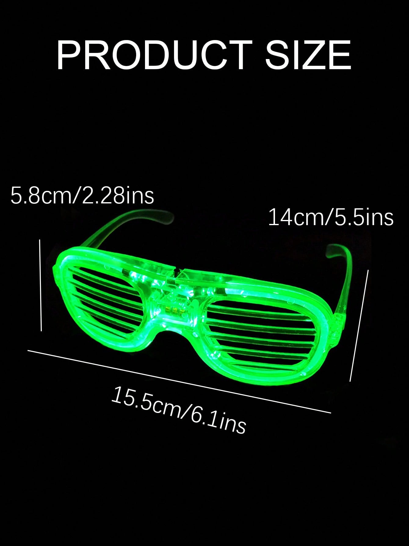 Lunettes lumineuses LED, 3 mod - Glow In The Dark Party Glasses avis et prix