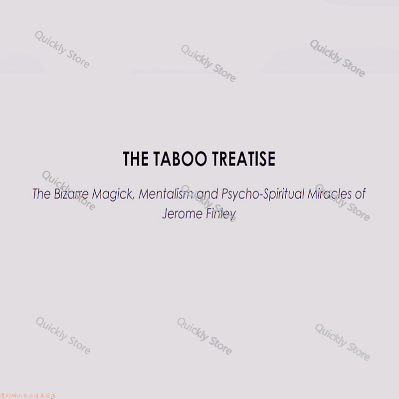 Traitement Taboo 2025 de Jerom - Magic Tricks avis et prix