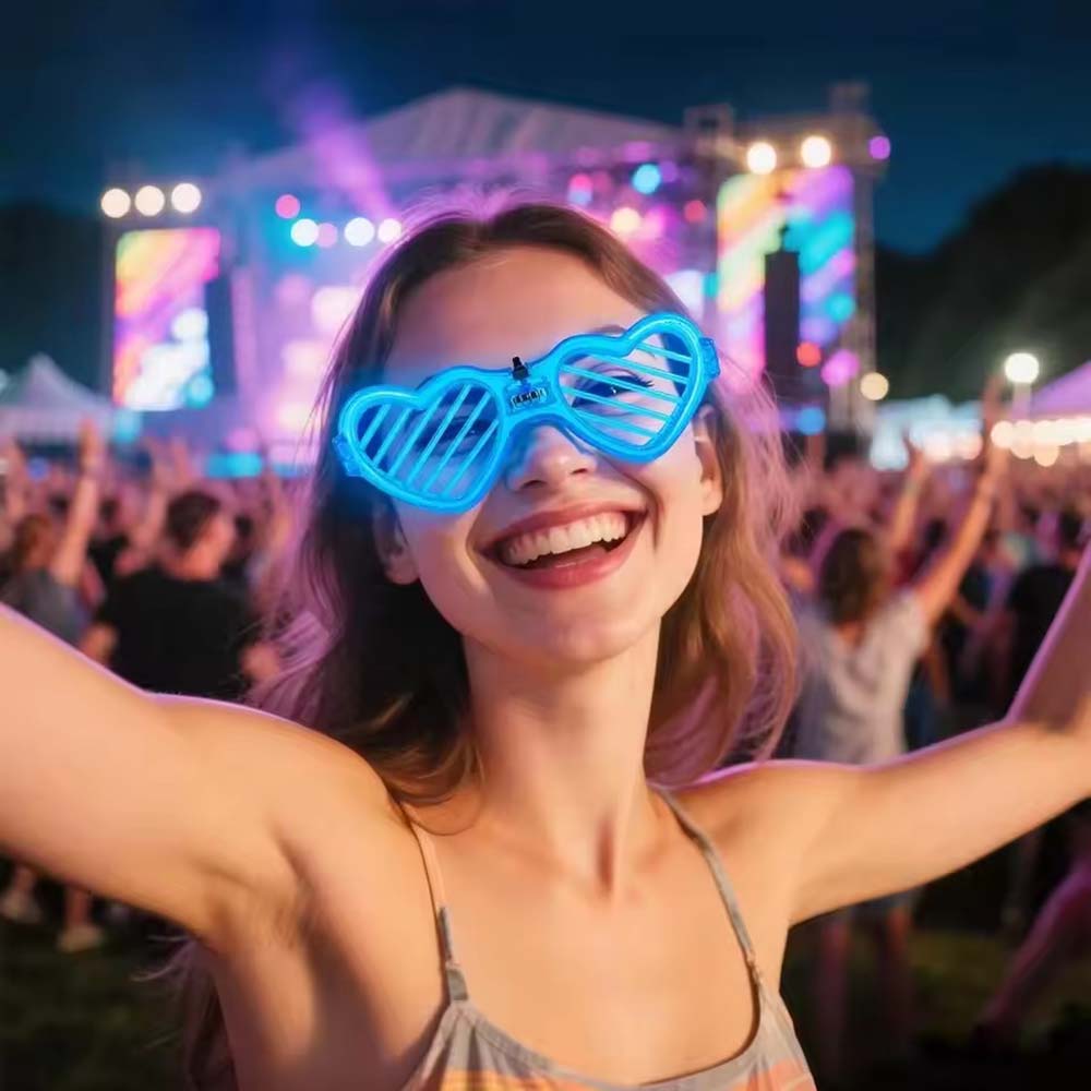 Lunettes qui brillent dans la  - Glow In The Dark Party Glasses avis et prix