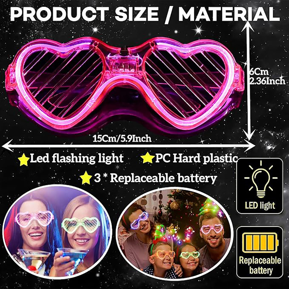 Lunettes lumineuses en vrac 5/ - Glow In The Dark Party Glasses avis et prix