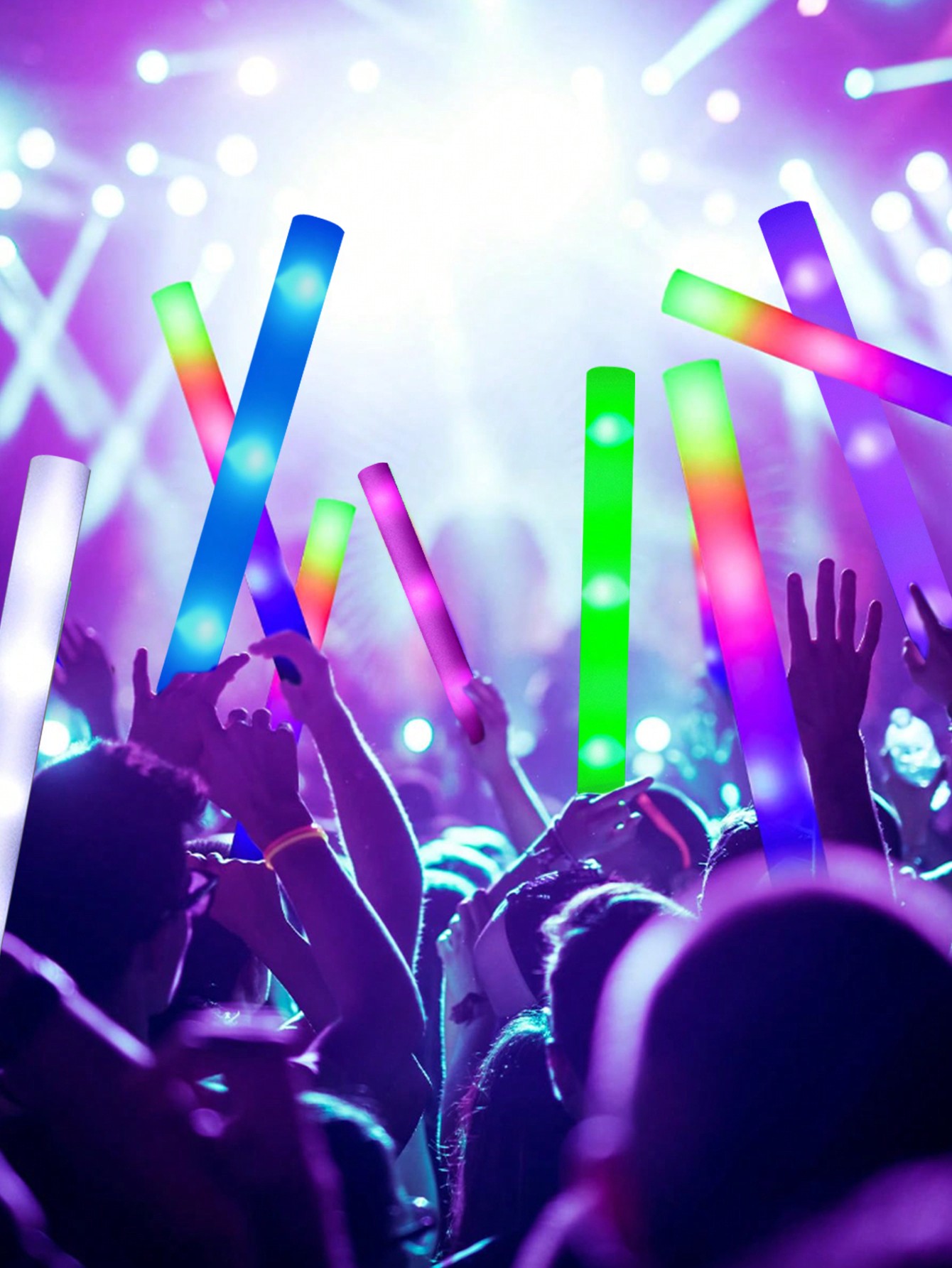 Bâtons lumineux LED en mousse, - Flashing Led Foam Sticks Party avis et prix