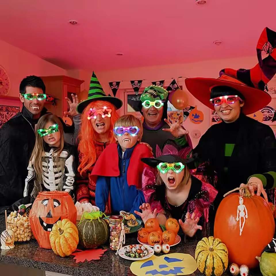 Lunettes lumineuses LED, 10/20 - Glow In The Dark Party Glasses avis et prix