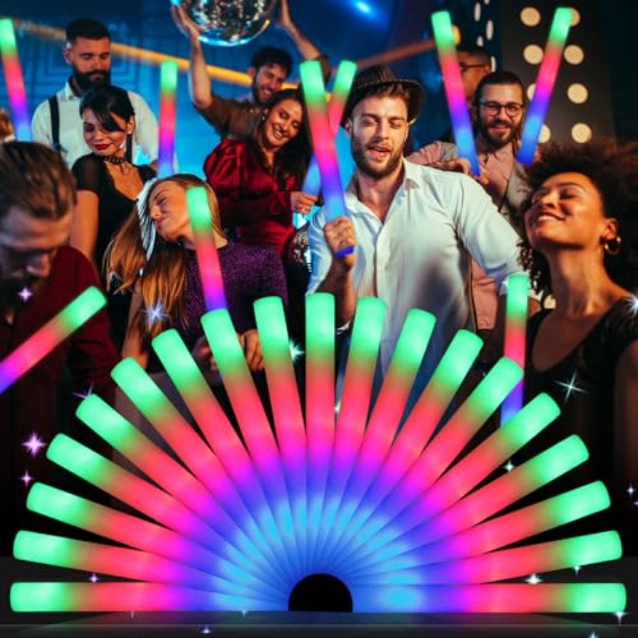 Bâtons lumineux en mousse, bât - Flashing Led Foam Sticks Party avis et prix