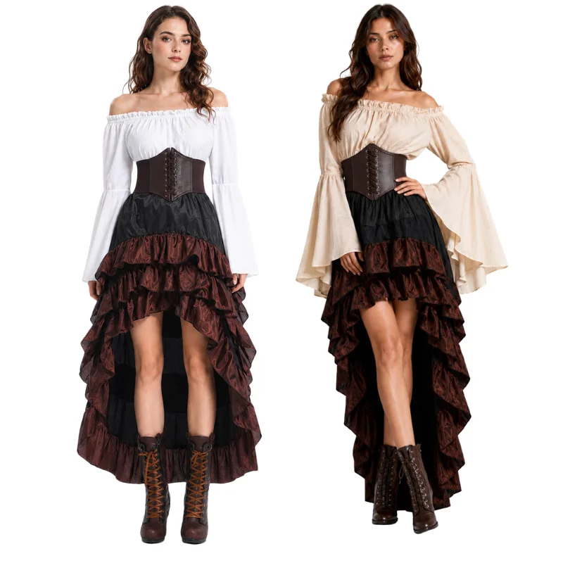 Robe de pirate médiévale rétro - Medieval Renaissance Dress Women avis et prix