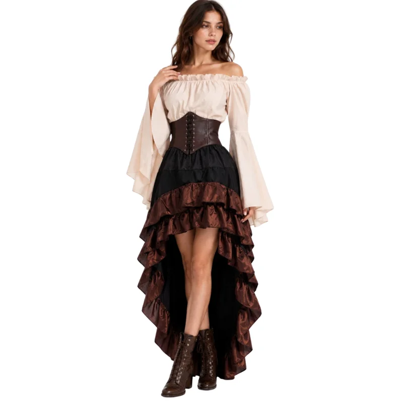 Robe de pirate médiévale rétro - Medieval Renaissance Dress Women avis et prix