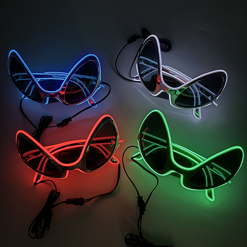 Cool Light Up LED Alien lunett - Glow In The Dark Party Glasses avis et prix