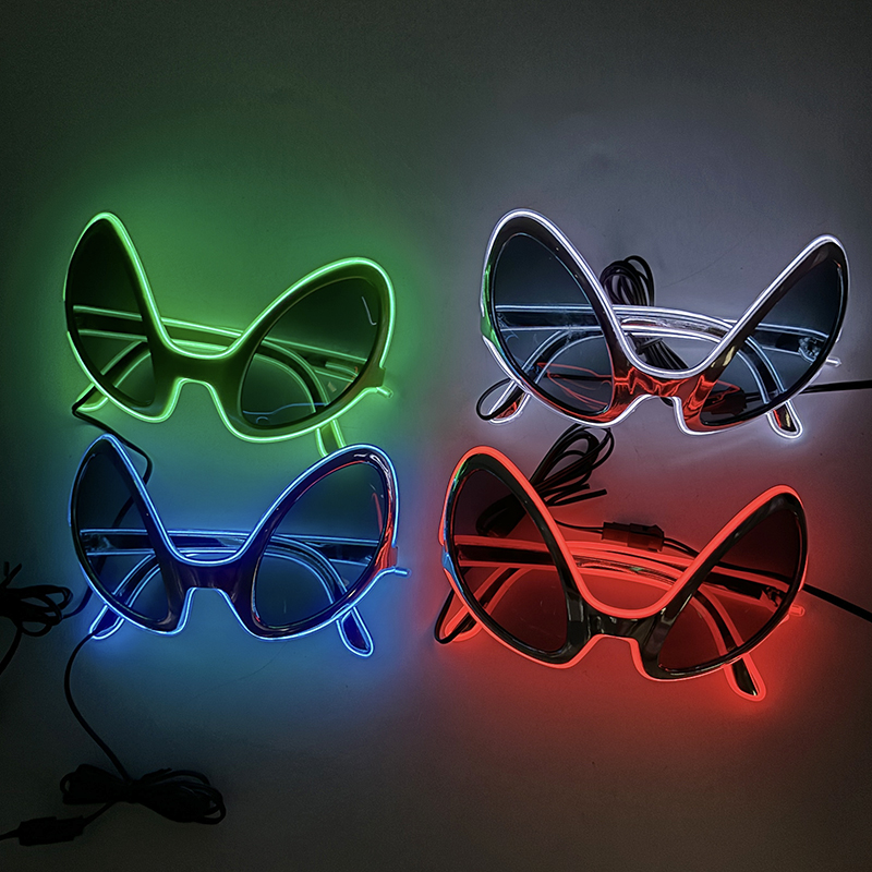 Cool Light Up LED Alien lunett - Glow In The Dark Party Glasses avis et prix