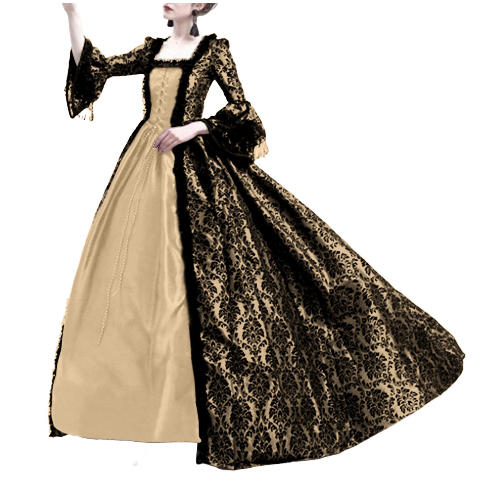 Robe longue médiévale vintage  - Medieval Renaissance Dress Women avis et prix